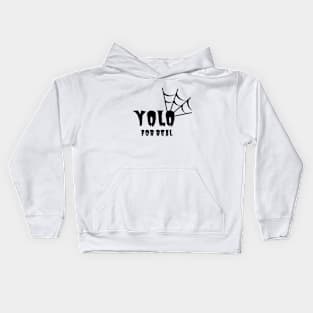 YOLO for real- Halloween inspired design Kids Hoodie